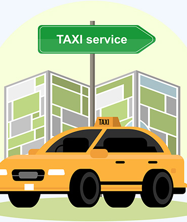 Cab booked through the hotel for sightseeing